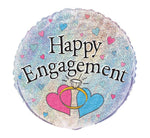 18IN HAPPY ENGAGEMENT PRISM FOIL