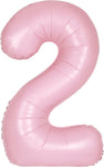 Baby Pink Number 2 Balloon - 34" Foil