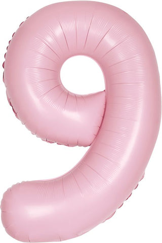 Baby Pink Number 9 Balloon - 34" Foil