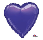 18IN METALLIC PURPLE HEART FOIL