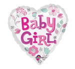 18IN BABY GIRL HEART FOIL