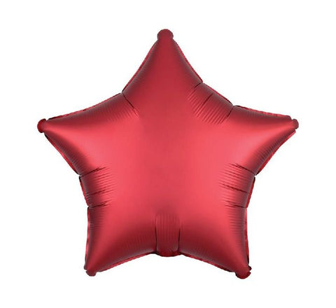 19IN SATIN LUXE SANGRIA STAR FOIL
