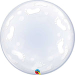 24IN BABY FOOTPRINTS DECO BUBBLE