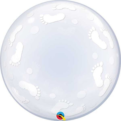 24IN BABY FOOTPRINTS DECO BUBBLE