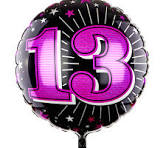 13TH PINK HAPPY BIRTHDAY 31" FOIL BALLOON