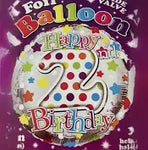 2ND BIRTHDAY FOIL BALLOON 18"