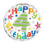 4TH BIRTHDAY FOIL BALLOON 18"