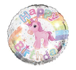 18IN HAPPY B/DAY UNICORN FOIL BALLOON
