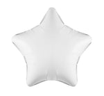 19IN WHITE STAR FOIL BALLOON