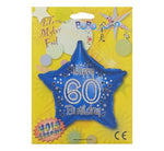 22IN 60TH BLUE FOIL BALLOON