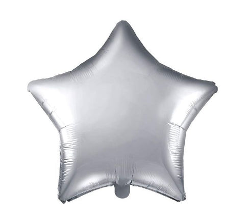 48CM SILVER STAR FOIL BALLOON