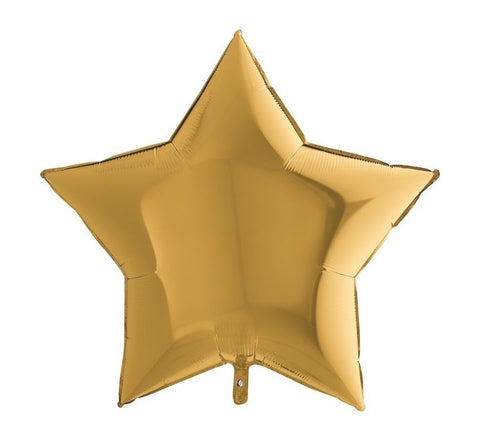 36IN GOLD STAR FOIL BALLOON