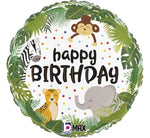 18in JUNGLE BIRTHDAY FOIL BALLOON