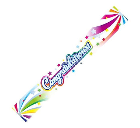 9FT CONGRATULATIONS SWIRL BANNER