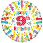 9TH BIRTHDAY  18" FOIL BALLOON