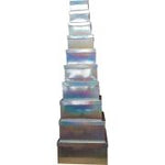 DIFFRENT SIZE SILVER HOLOGRAPHIC GIFT BOXES