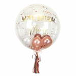 Personalised Gold Bubble Balloon