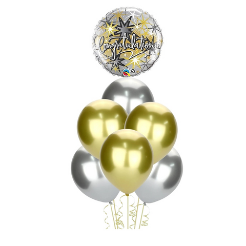 Congratulations Gold and Silver Bouquet with weight