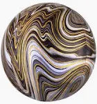WHITE GREY GOLD MARBLE ORBZ