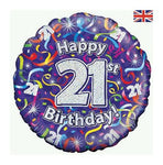 21ST BIRTHDAY FOIL BALLOON 18"