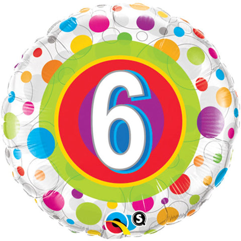 6TH BIRTHDAY FOIL BALLOON 18"