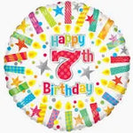 7TH BIRTHDAY FOIL BALLOON 18"