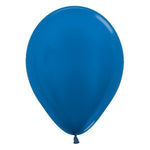 Metallic Blue Balloons – 10″ Latex