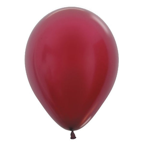 Metallic Burgundy Balloons – 10″ Latex