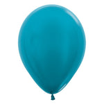 Metallic Caribbean Blue Balloons – 10″ Latex