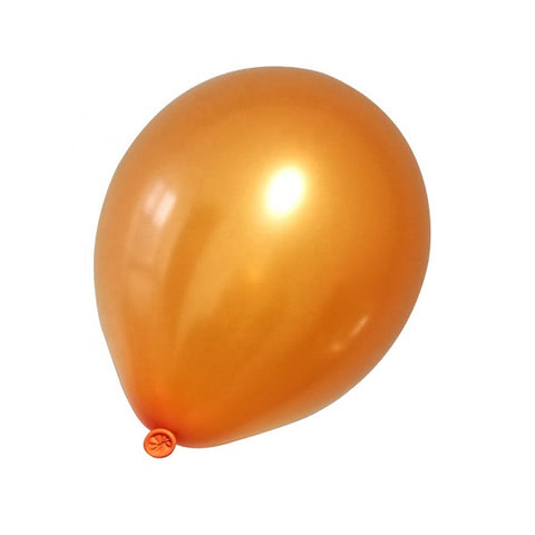 Metallic Orange Balloons – 10″ Latex
