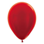 Metallic Red Balloons – 10″ Latex