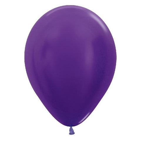 Metallic Violet Balloons – 10″ Latex