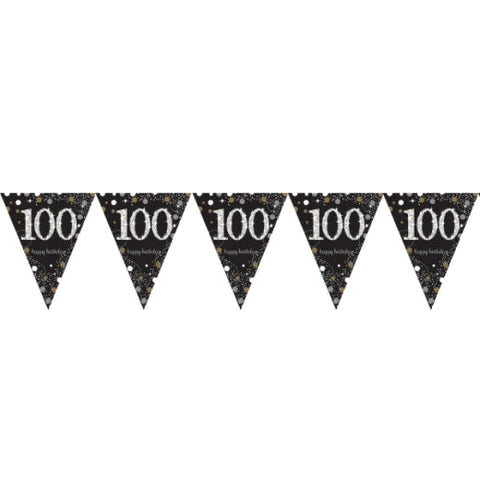 100th Gold Celebration Bunting