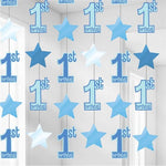 1st Birthday String Decoration Blue