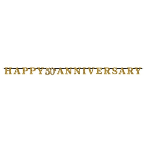 50th Golden Anniversary Letter Banner