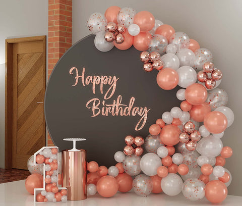 Rose Gold Balloon Arch Kit – 126 Pcs