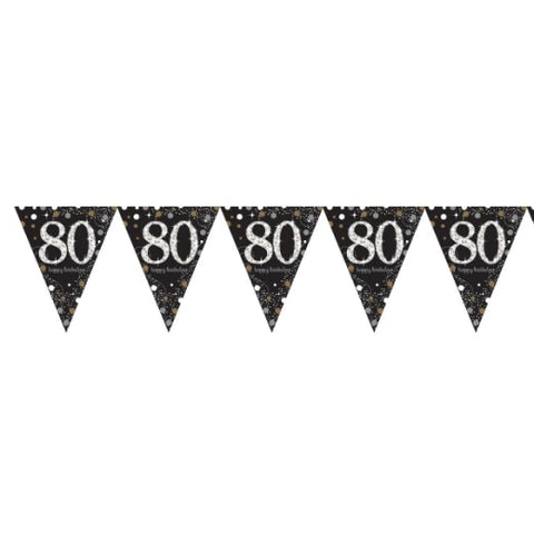 80th Gold Celebration Bunting