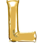 Gold Letter L Balloon - 34" Foil