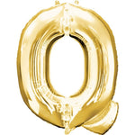 Gold Letter Q Balloon - 34" Foil