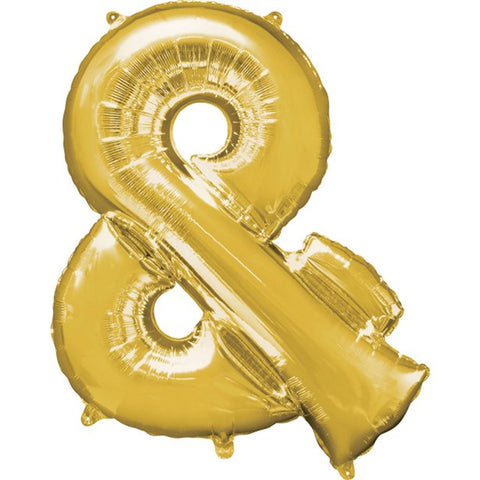 Gold & Shaped Balloon - 34" Foil
