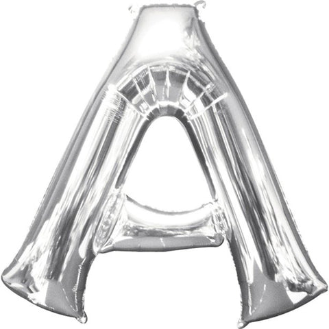 Silver Letter A Balloon - 34" Foil