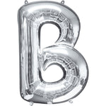 Silver Letter B Balloon - 34" Foil