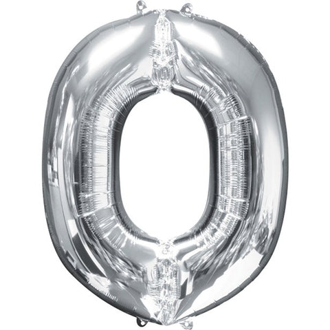 Silver Letter O Balloon - 34" Foil