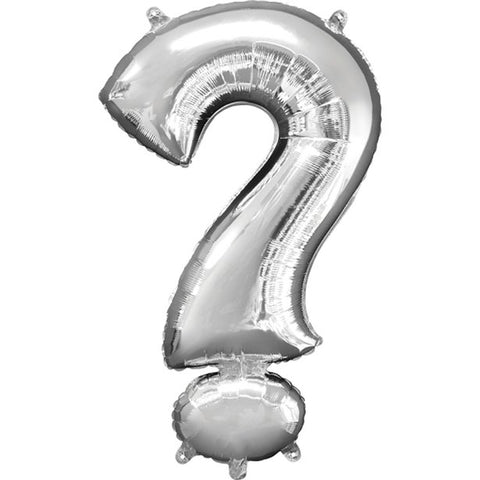 Silver ? Shaped Balloon - 34" Foil