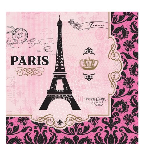 A Day in Paris Luncheon Napkin - 33cm