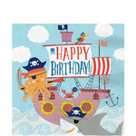 Ahoy Birthday Napkins - 33cm