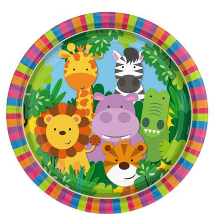 Animal Friends Plates - 23cm Paper Party Plates