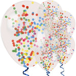 Assorted Confetti Helium Filled Balloon Balloons - 11" Latex