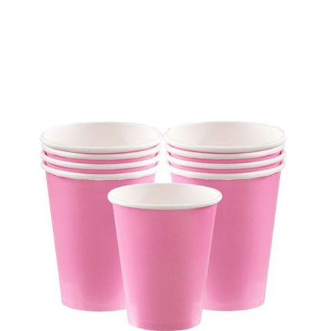 Baby Pink Paper Party Cups - 266ml