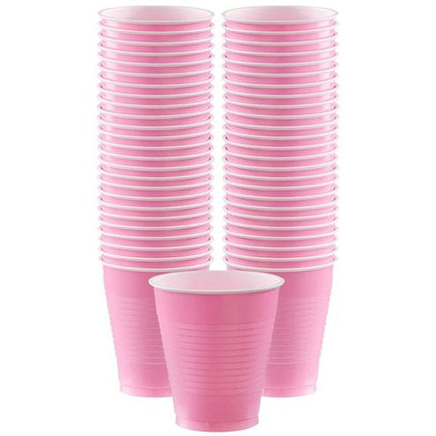 Baby Pink Plastic Cups - 473ml